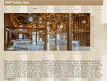 Tablet Screenshot of 1888weddingbarn.com